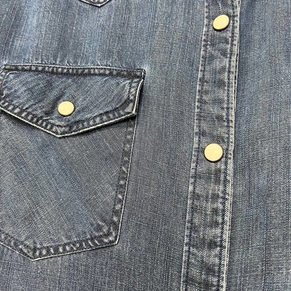 Rails Remi Dark Vintage Wash Western Denim Button Down Size S - Picture 4 of 9
